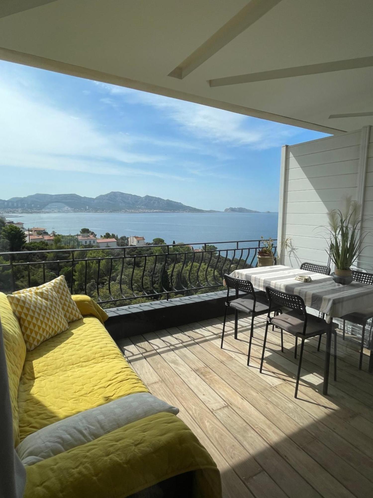 Ferienwohnung Vu Sur Mer Corniche Marseilles Exterior foto